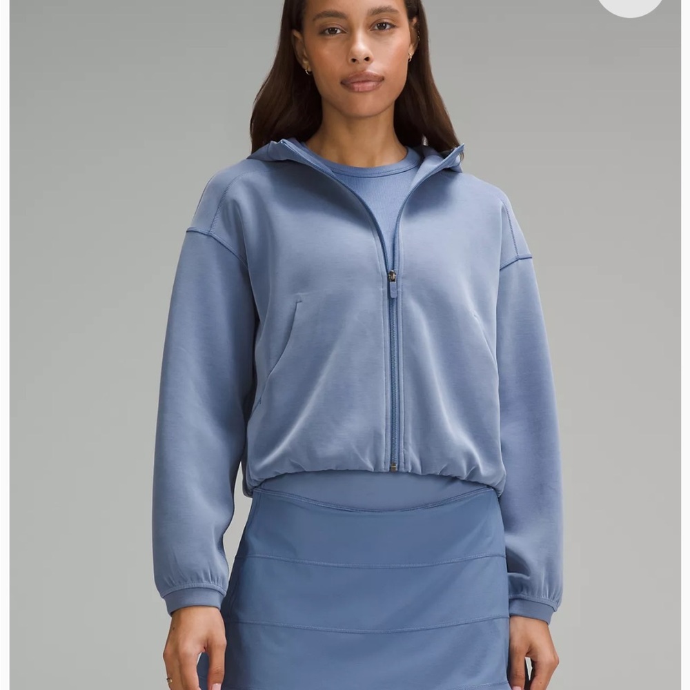 Lululemon Softstreme Full-Zip Hoodie Oasis Blue NWT 4
